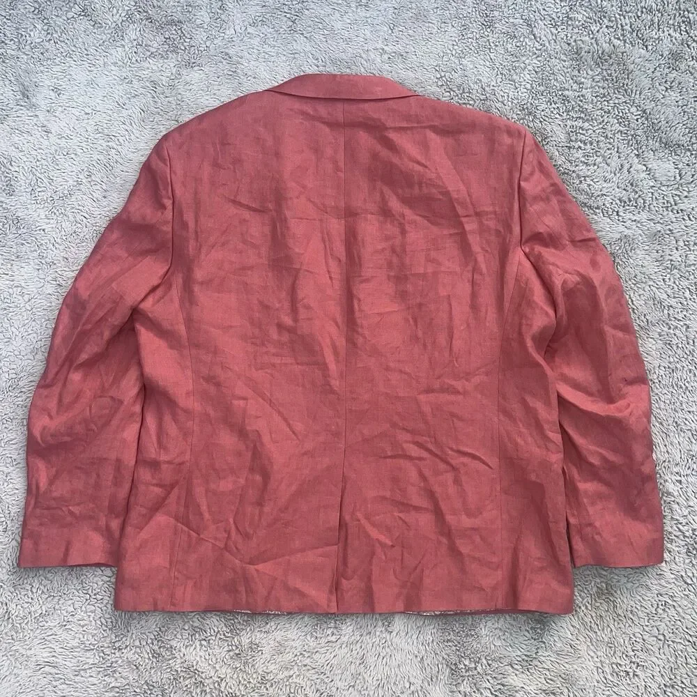 Lauren Ralph Lauren Men’s Lassiter Ultraflex Linen Blazer  50R Salmon Red NWOT